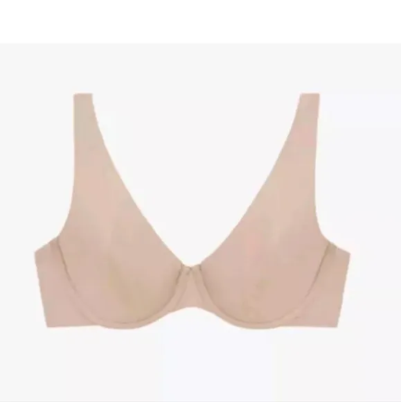 Third Love Women Beige Classic Second Skin Unlined Bra Size