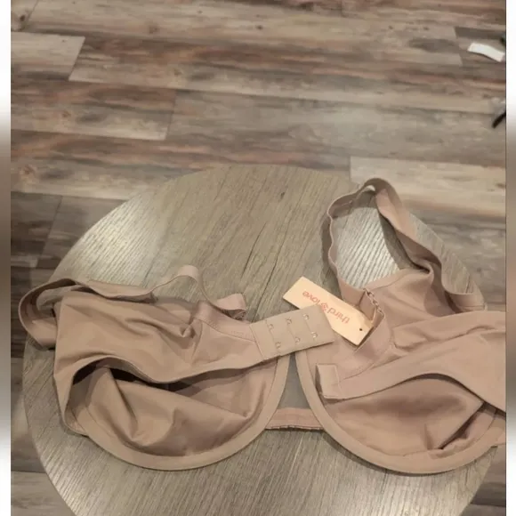 Third Love Women Beige Classic Second Skin Unlined Bra Size