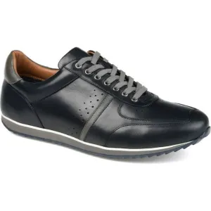 Thomas &amp; Vine Mens FenwayWD Navy Leather Wingtip Lace-Up Oxfords Shoes New