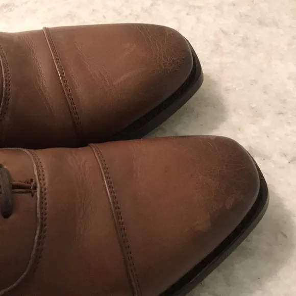 Thursday Boot Co Executive Oxfords Mens 9 Brown Leather Business Cap Toe Shoes