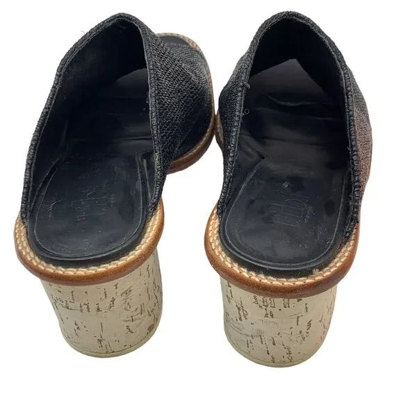 tibi Blane Leather Chunky Block Heel Open Toe Mules Sandals Sz 40.5 US 10.5. #8