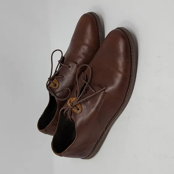 Timberland Brown Leather Revenia Cap Toe Oxfords Size 10