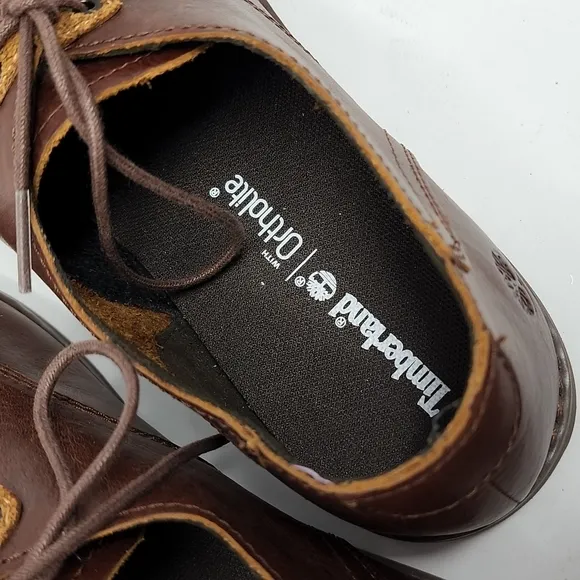 Timberland Brown Leather Revenia Cap Toe Oxfords Size 10