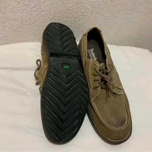 Timberland EarthKeepers 3311A Taupe Suede Moc Toe Loafers Oxfords Shoes Men's 8