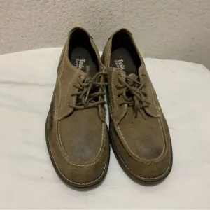 Timberland EarthKeepers 3311A Taupe Suede Moc Toe Loafers Oxfords Shoes Men's 8