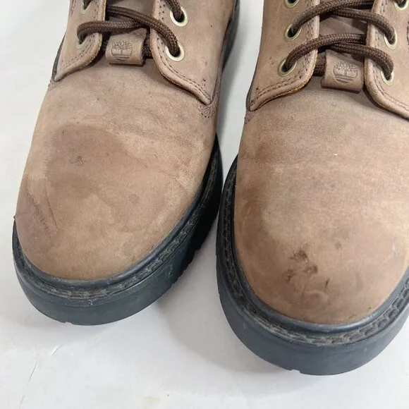 Timberland Men's Stormbuck Waterproof Brown Leather Oxfords Lace Up Size 7.5