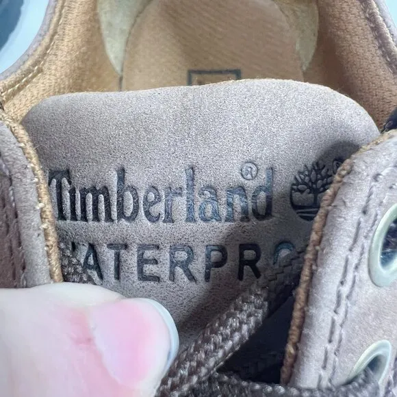 Timberland Men's Stormbuck Waterproof Brown Leather Oxfords Lace Up Size 7.5
