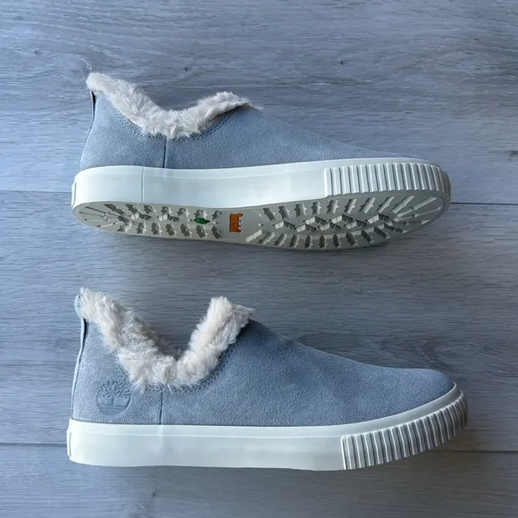 Timberland Warm Lined Slip-Ons Skyla Bay 6.5 gray NWT in box