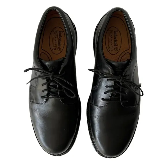 Timberland Waterproof Black Leather Oxfords | 9.5 W