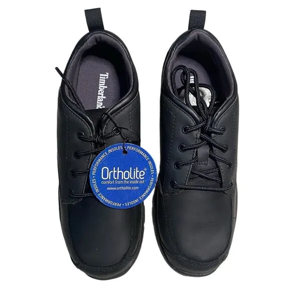 Timberland Youth Black Discovery Pass Plain Toe Oxfords Sz5 8892R