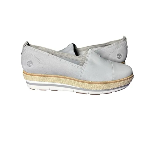Timberline Light Grey Platform Espadrille Slip-Ons