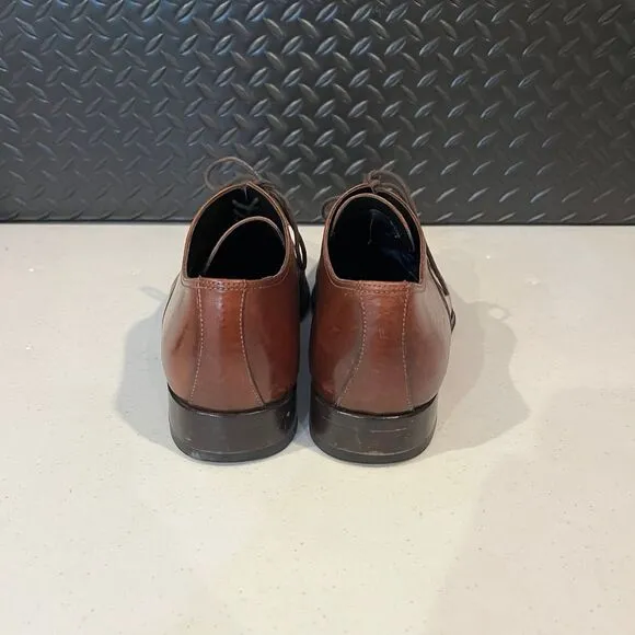 To Boot New York Adam Derrick Italy Cap Toe‎ Oxfords Brown Leather Mens Size 9
