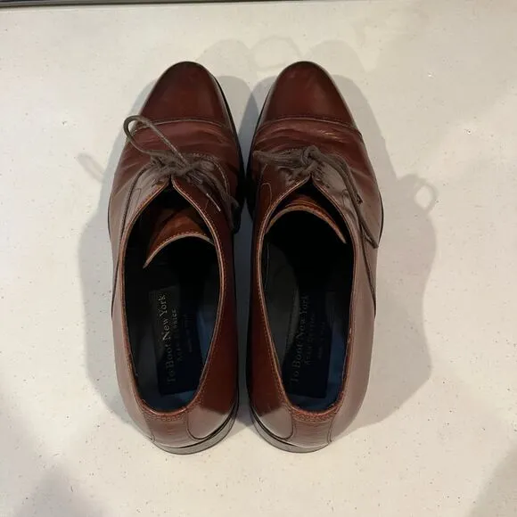 To Boot New York Adam Derrick Italy Cap Toe‎ Oxfords Brown Leather Mens Size 9