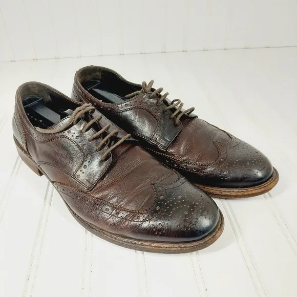 To Boot New York Adam Derrick Leather Cap Toe Oxfords B350