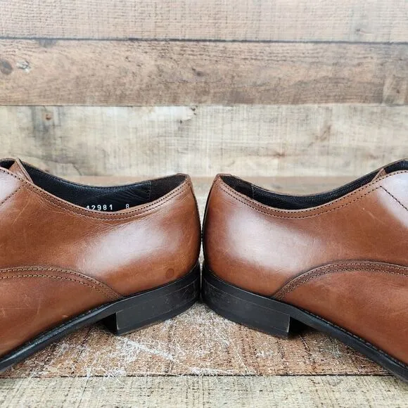 To Boot New York Adam Derrick Men Size 8 Brandon Cognac Cap Toe Oxfords 12981
