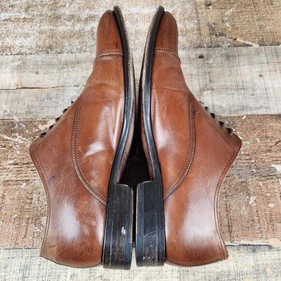 To Boot New York Adam Derrick Men Size 8 Brandon Cognac Cap Toe Oxfords 12981