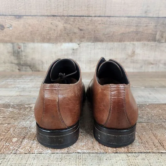 To Boot New York Adam Derrick Men Size 8 Brandon Cognac Cap Toe Oxfords 12981