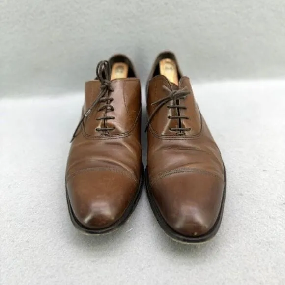 TO BOOT NEW YORK 'Brandon' Brown Leather Cap Toe Oxfords Size US 11.5