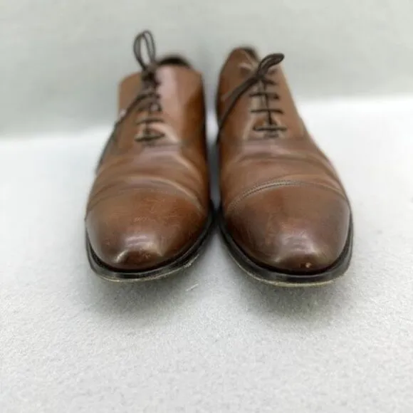 TO BOOT NEW YORK 'Brandon' Brown Leather Cap Toe Oxfords Size US 11.5