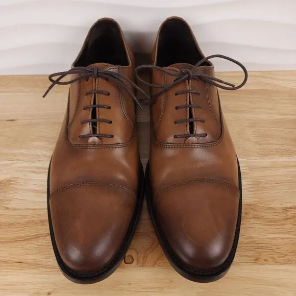 To Boot New York Caufield Oxfords Mens Size‎ 9 M Cuoio Brown Leather Cap Toe