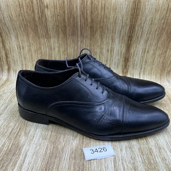 To Boot New York Men's Size 13 Black Cap Toe Oxfords Derby Dress Shoes