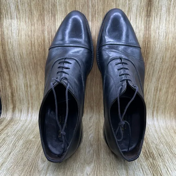 To Boot New York Men's Size 13 Black Cap Toe Oxfords Derby Dress Shoes