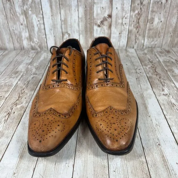 To Boot New York Men's‎ Tan Leather Wingtip Oxfords Brogue Dress Shoes size 11