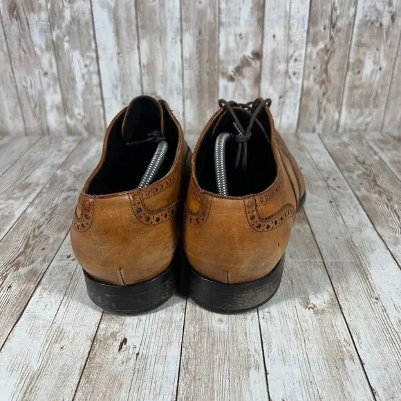 To Boot New York Men's‎ Tan Leather Wingtip Oxfords Brogue Dress Shoes size 11