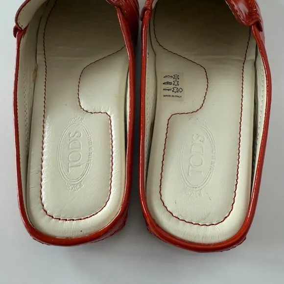 Tod's Patent Leather Gommini Slip-On Loafer/Mule