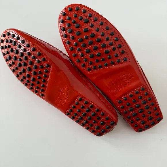 Tod's Patent Leather Gommini Slip-On Loafer/Mule