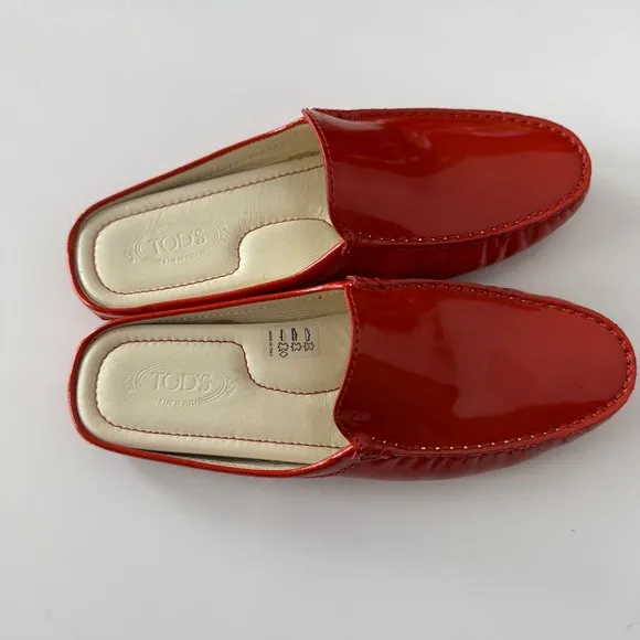 Tod's Patent Leather Gommini Slip-On Loafer/Mule