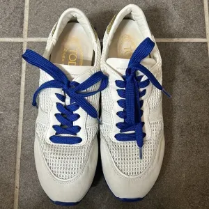 Tod's  women’s Size 8 (39) Suede And Leather-trimmed Shell Sneakers