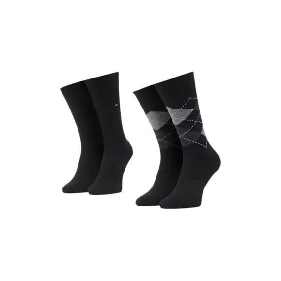 Tommy Hilfiger Checked Pattern Slip-On Underwear Men Black