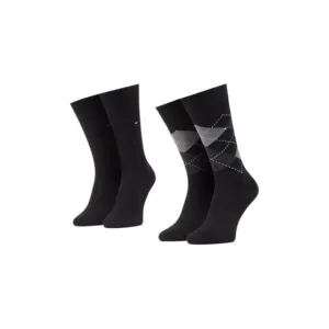 Tommy Hilfiger Checked Pattern Slip-On Underwear Men Black