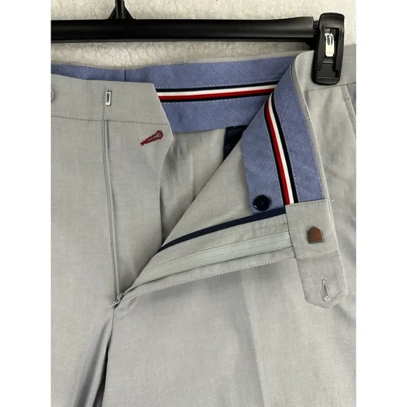 TOMMY HILFIGER Mens Gray Classic Fit Performance Stretch Suit Pants 42x30