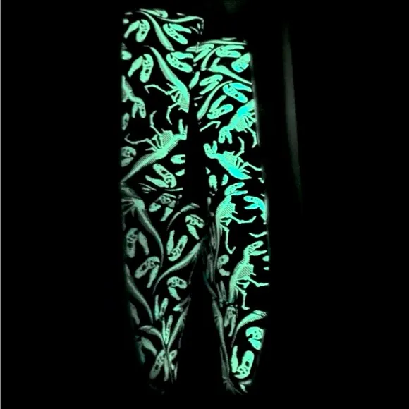 TOMS black t-Rex bones glow in the dark alpargata slip ons