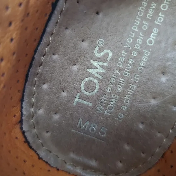 Toms Denim Wingtip Oxfords Men’s Size 8.5M Shoes