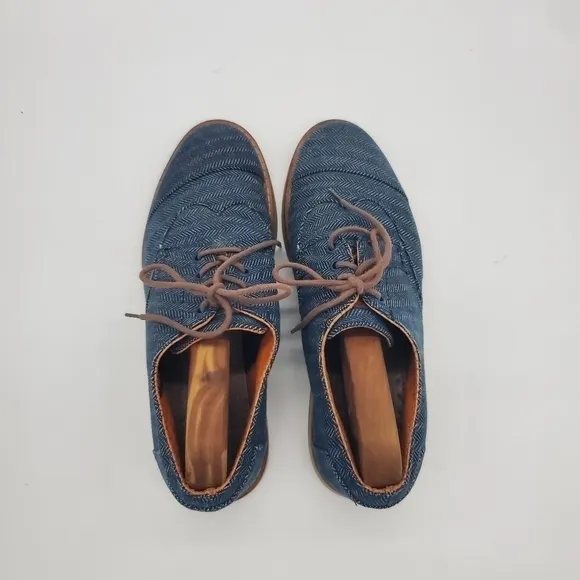 Toms Denim Wingtip Oxfords Men’s Size 8.5M Shoes