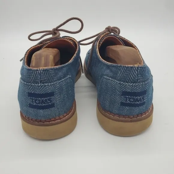 Toms Denim Wingtip Oxfords Men’s Size 8.5M Shoes
