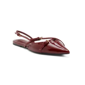 TONY BIANCO Bordeaux Patent Leather Jamo Flat Mules