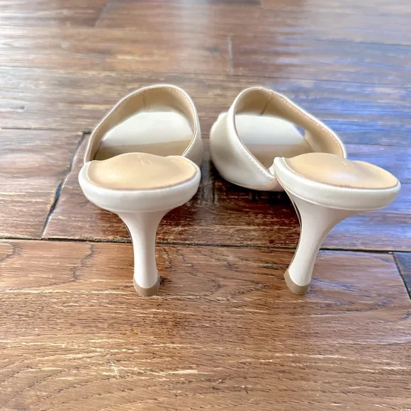 Tony Bianco Clara Mule Sz 5 Vanilla Leather