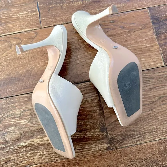 Tony Bianco Clara Mule Sz 5 Vanilla Leather
