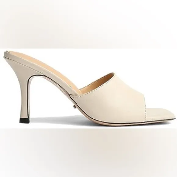 Tony Bianco Clara Mule Sz 5 Vanilla Leather