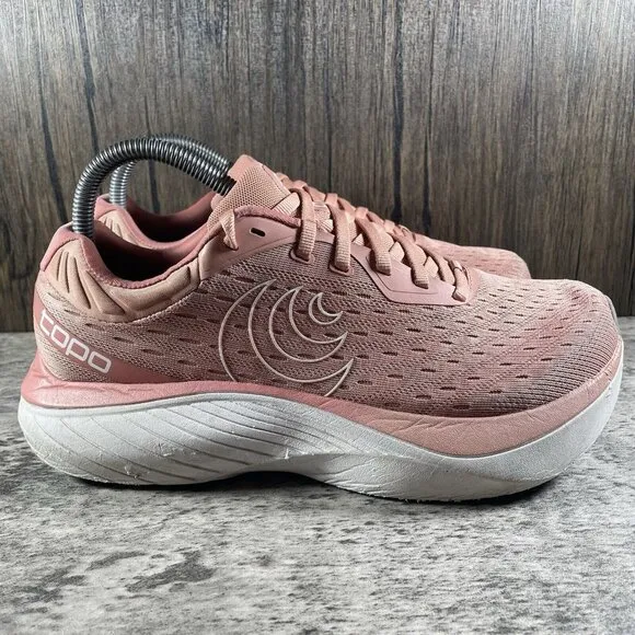 Topo Athletic Atmos Women’s Size 9 Road Running Shoes ‘Dusty Rose/White’