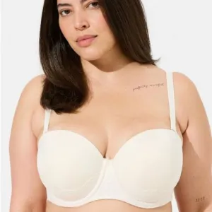 Torrid Bombshell Everyday Strapless Convertible Push Up Bra Plus Size 40DDD NEW