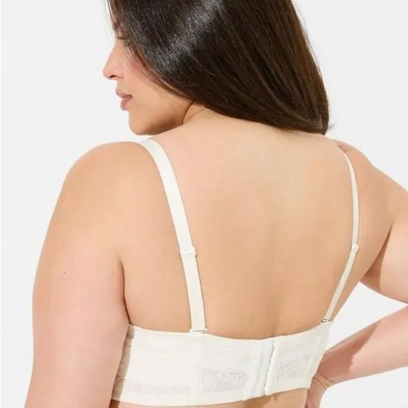 Torrid Bombshell Everyday Strapless Convertible Push Up Bra Plus Size 40DDD NEW