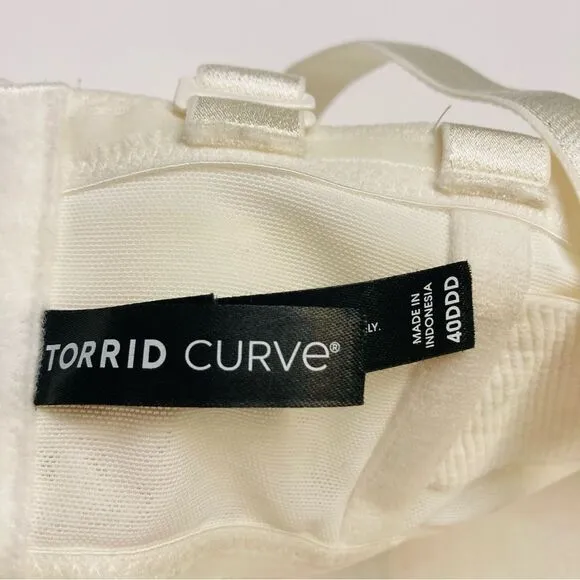 Torrid Bombshell Everyday Strapless Convertible Push Up Bra Plus Size 40DDD NEW
