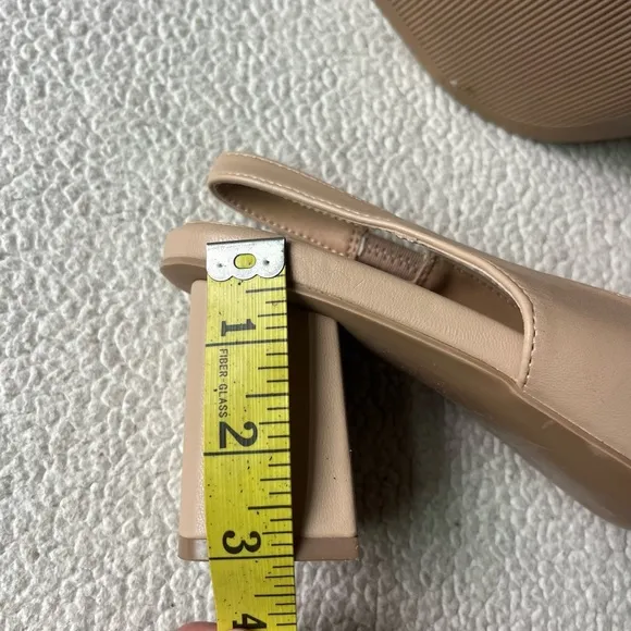 TORRID NUDE SLINGBACK HEELS 11WW