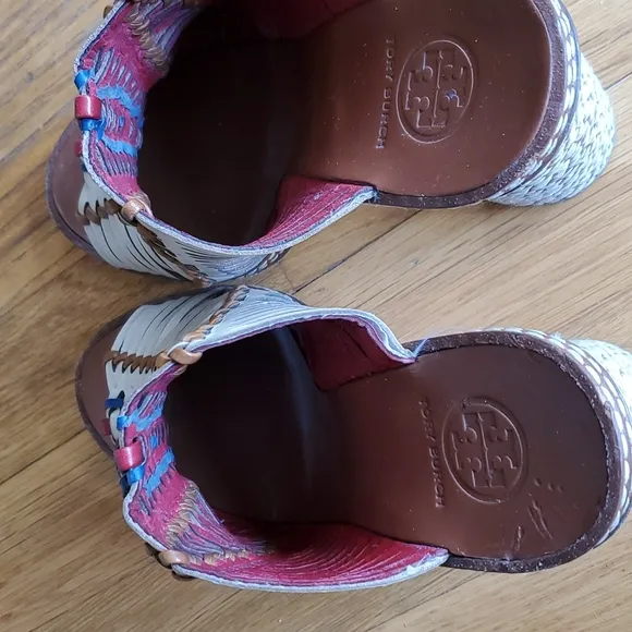 Tory Burch Pecha Woven Mule Sandal 6.5