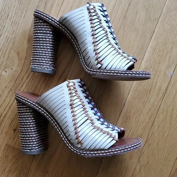 Tory Burch Pecha Woven Mule Sandal 6.5